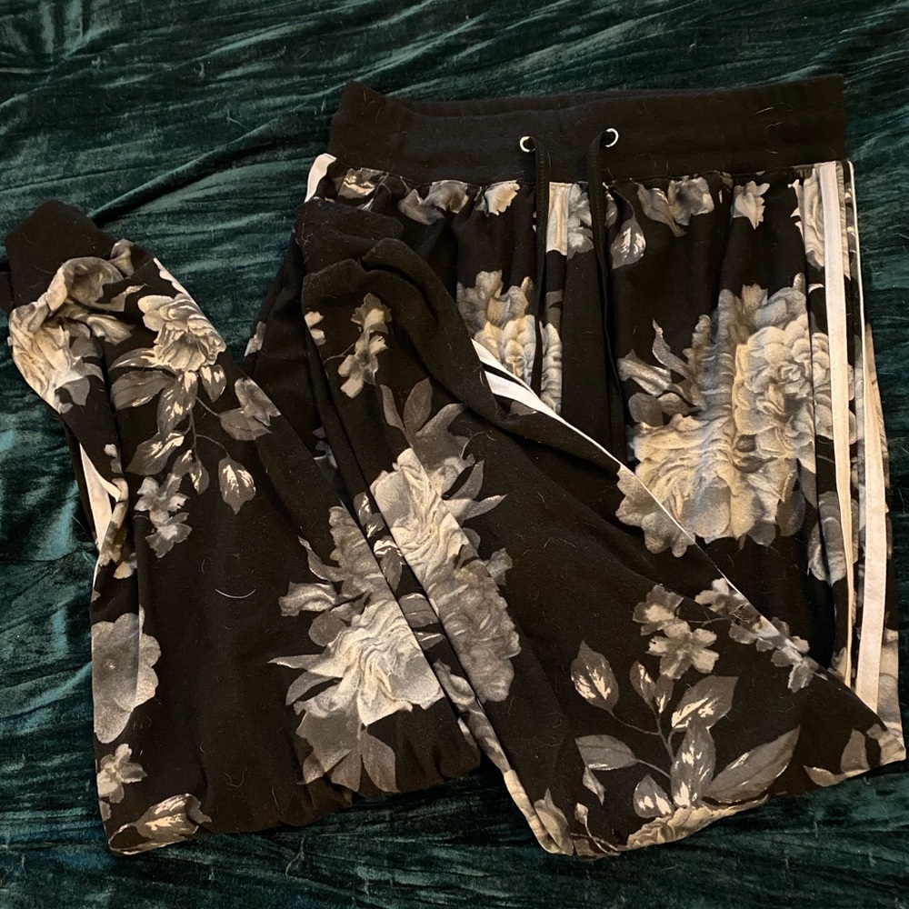 Floral print joggers